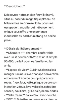 Plan de l'établissement Le fournil à Mïette