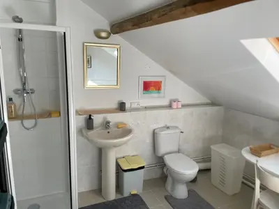 Salle de bains dans l'établissement Le Mouton Chic
