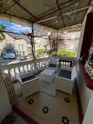 Balcon ou terrasse dans l'établissement Treignac