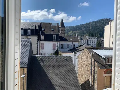 Vue générale sur la montagne ou vue sur la montagne depuis l'appartement