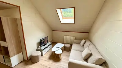 Coin salon dans l'établissement Le Mb 9 Le Mont Dore 8 pers