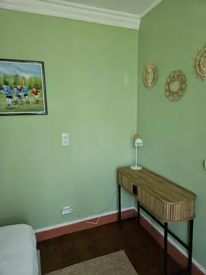 Un ou plusieurs lits dans un hébergement de l'établissement Chambres hôtes du Pont Lafont