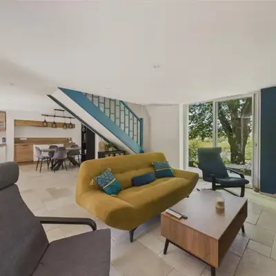 Grand jardin et terrasse - maison pour 7