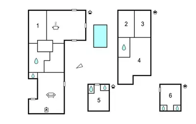 Plan de l'établissement Awesome Home In Saint-Oradoux-De-Chiro