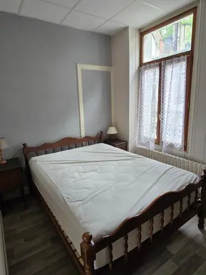Un ou plusieurs lits dans un hébergement de l'établissement Appartement 6 personnes, vue exceptionnelle sur la montagne
