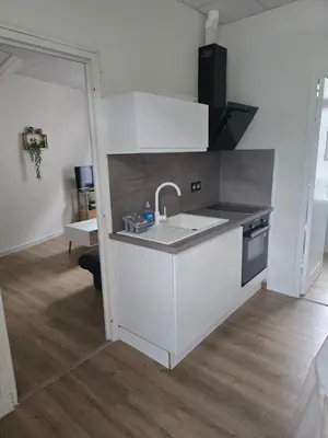 Cuisine ou kitchenette dans l'établissement Appartement 6 personnes, vue exceptionnelle sur la montagne