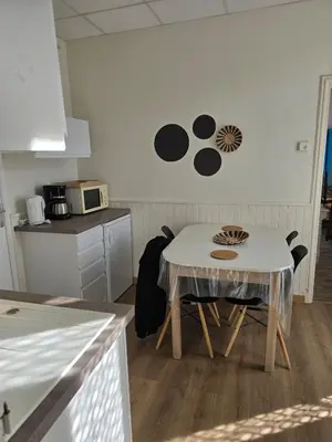Cuisine ou kitchenette dans l'établissement Appartement 6 personnes, vue exceptionnelle sur la montagne