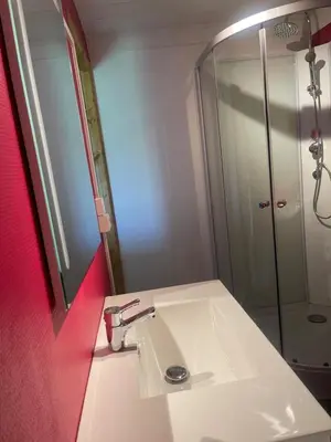 Salle de bains dans l'établissement Chez Julie