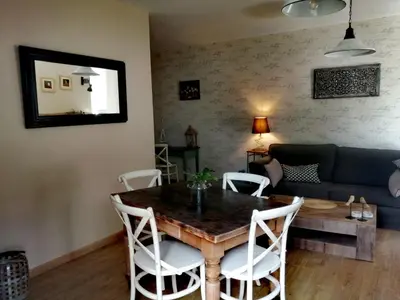 Coin salon dans l'établissement La maison o kiwis