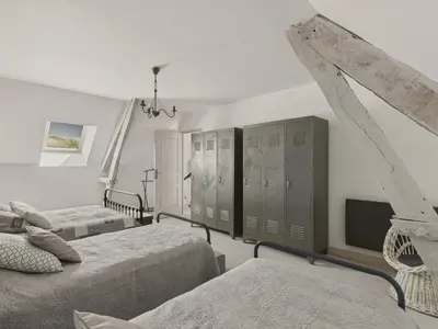 Un ou plusieurs lits dans un hébergement de l'établissement Belle maison pour 6 - Piscine - Dordogne