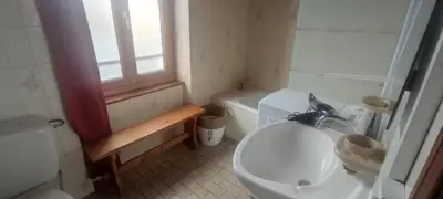 Salle de bains dans l'établissement Appartement Au Cœur du Village