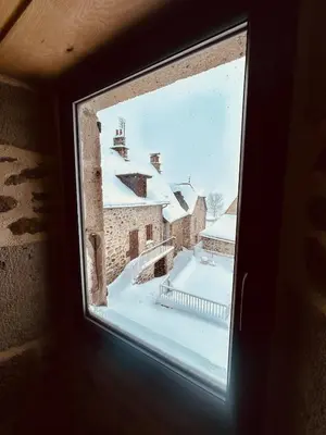 L'établissement Maison cosy avec sauna en montagne en hiver