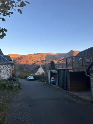 Vue générale sur la montagne ou vue sur la montagne depuis la maison de vacances