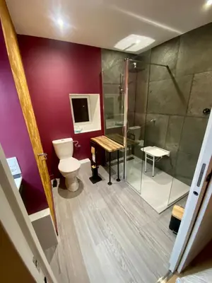 Salle de bains dans l'établissement Les Chemins Hauts