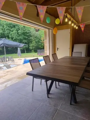 Plan de l'établissement Moulin de Longuecoste, 11 couchages, Nature, Rivière, Piscine et Pool House