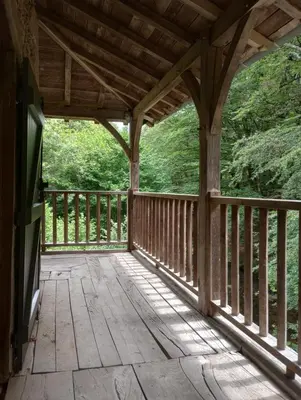 Balcon ou terrasse dans l'établissement Moulin de Longuecoste, 11 couchages, Nature, Rivière, Piscine et Pool House