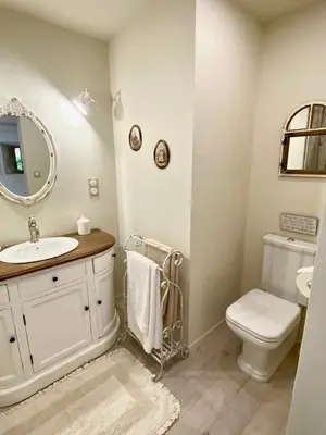 Salle de bains dans l'établissement Le Boudoir de Syssi