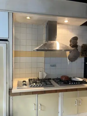 Cuisine ou kitchenette dans l'établissement Le gîte du gabarier