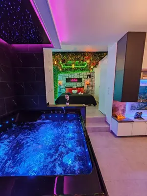 Télévision ou salle de divertissement dans l'établissement - Aux Bulles 2 - Suite & SPA - By Skyline Résidence