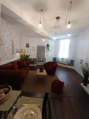 Coin salon dans l'établissement Le Liberté appartement privatif
