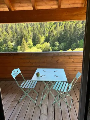 Balcon ou terrasse dans l'établissement Le Paradis
