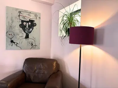 Coin salon dans l'établissement La Pause Lotoise