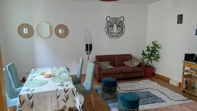 Coin salon dans l'établissement Le duplex de la mairie