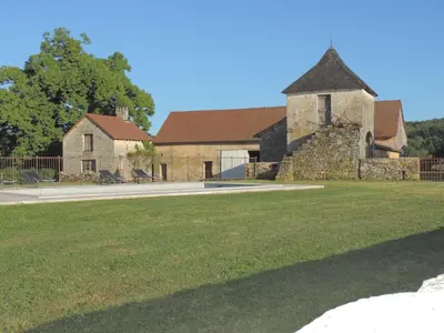 Plan de l'établissement Maison de charme avec Piscine en Périgord