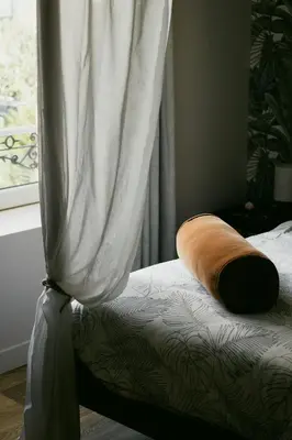 Un ou plusieurs lits dans un hébergement de l'établissement Suite Eden Jungle - Ambiance tropicale cosy