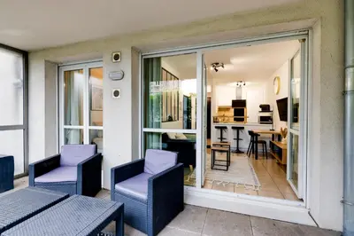 Coin salon dans l'établissement Le confortable - Proche gare -