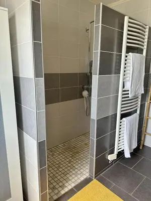 Salle de bains dans l'établissement Villa Belle Pierre en Corrèze