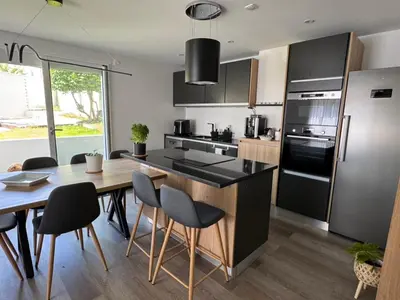 Cuisine ou kitchenette dans l'établissement Le Clos Les Brunes