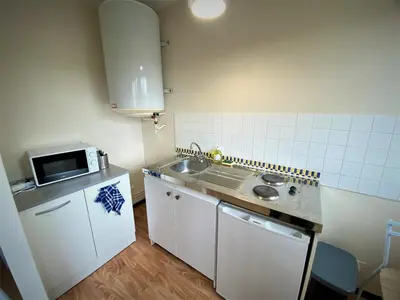 Cuisine ou kitchenette dans l'établissement Appartement double à Limoges
