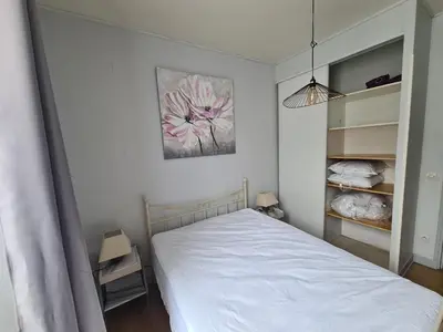Un ou plusieurs lits dans un hébergement de l'établissement Appartement RDC centre ville