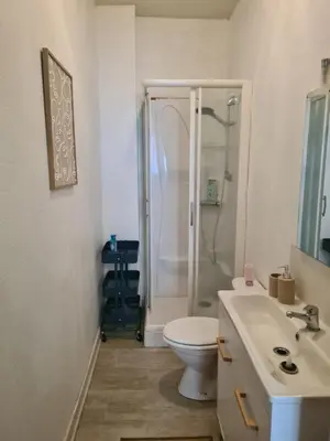 Salle de bains dans l'établissement Appartement RDC centre ville