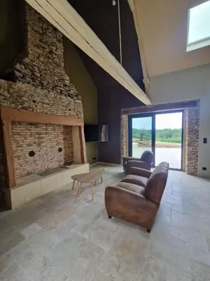 Coin salon dans l'établissement La Maison du Peuch