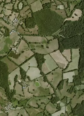 Paysage naturel près de la maison de vacances