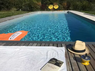 Piscine de l'établissement Le Mont Gapier - La Bergerie - Vacances reposantes dans une authentique ferme - II ou située à proximité