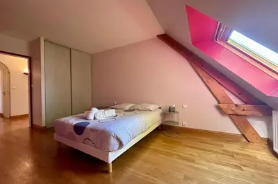Un ou plusieurs lits dans un hébergement de l'établissement Villa Bardon - Design - Centre-ville - Piscine