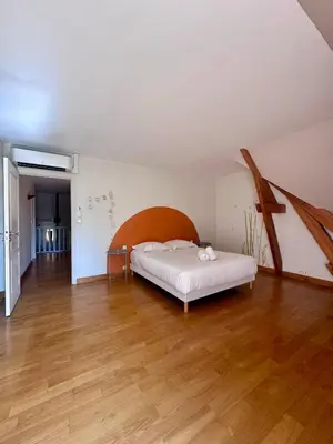 Un ou plusieurs lits dans un hébergement de l'établissement Villa Bardon - Design - Centre-ville - Piscine