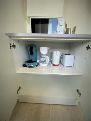 Cuisine ou kitchenette dans l'établissement Appartement double à Limoges