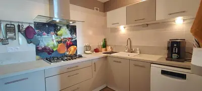 Cuisine ou kitchenette dans l'établissement Le Petit Clos - Village house in Saint-Geniès