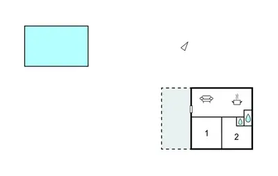 Plan de l'établissement Charmante Maison À La Campagne