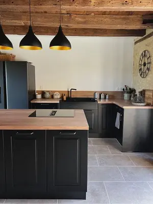 Cuisine ou kitchenette dans l'établissement Gîte Le Clouvillou