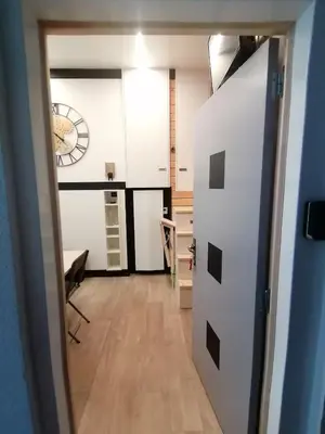Cuisine ou kitchenette dans l'établissement Petit cocon centre MONT DORE