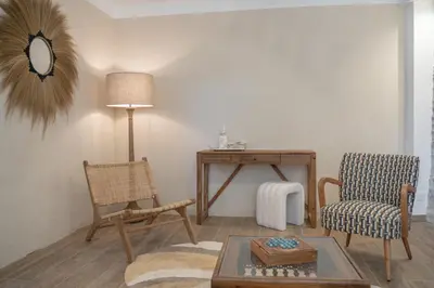 Coin salon dans l'établissement Les chambres de la Marquise