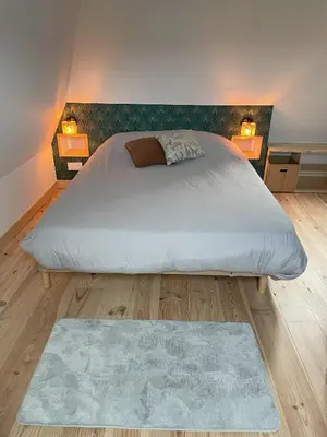 Un ou plusieurs lits dans un hébergement de l'établissement Maison de charme 4 personnes