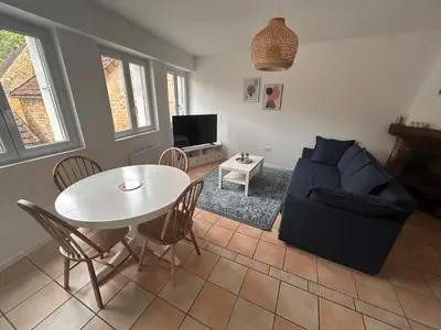 Coin salon dans l'établissement Petite maison au pied du château