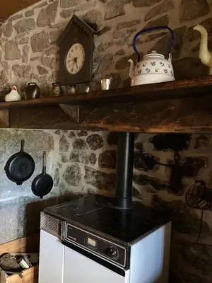 Cuisine ou kitchenette dans l'établissement Chez Marie