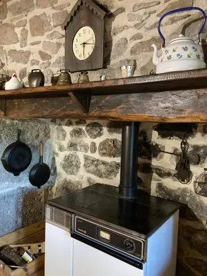 Cuisine ou kitchenette dans l'établissement Chez Marie
